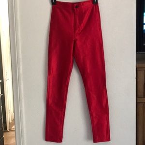 American appeal red disco pants small